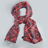 PATRÓN DE DAMASCO ANTIGUO SILK SCARF & POCKET SQUARE SET